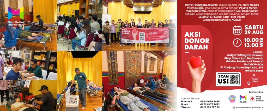 PT Multi Medika Internasional, Cetya Tathtagata Jakarta, dan PMI Kembali Gelar Aksi Donor Darah