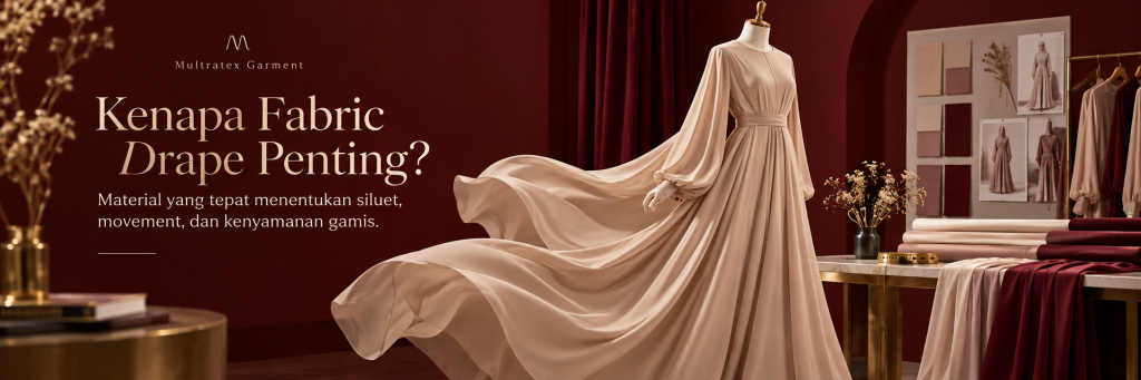 Bahan Bagus Belum Tentu Jatuhnya Bagus: Kenapa Fabric Drape Penting untuk Gamis