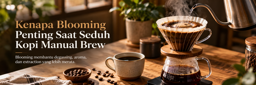 Jangan Langsung Tuang Semua Air: Kenapa Blooming Penting Saat Seduh Kopi