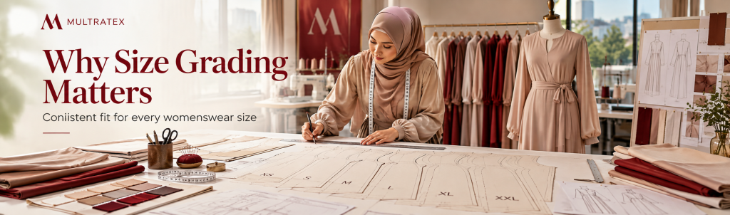 S, M, L Bukan Cuma Diperbesar: Kenapa Grading Size Sangat Penting dalam Produksi Gamis